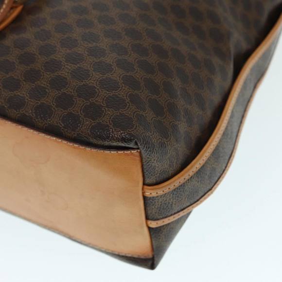 CELINE Macadam Canvas Shoulder Bag PVC Leather Brown Gold Auth 89237 - Picture 16 of 16